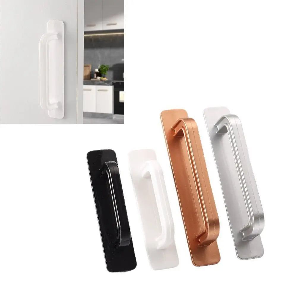 Cabinet Handles  Kitchen Door Handles Cupboard Pulls Drawer Knobs Self-adhesive No punching Furniture  Door Pulls