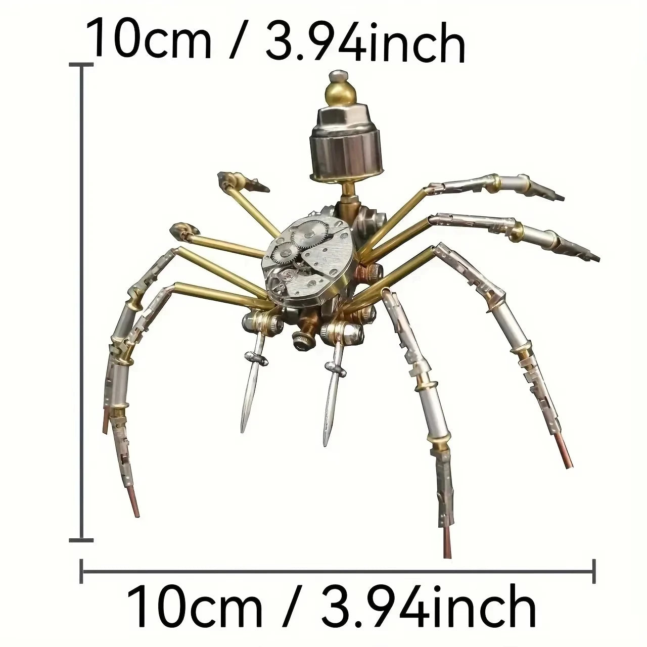 Steampunk Bee 3D Metal Dragonfly spider Puzzle for Adults & Teens DIY Craft Set Gold Mechanical Insect Model Unique Gift Idea