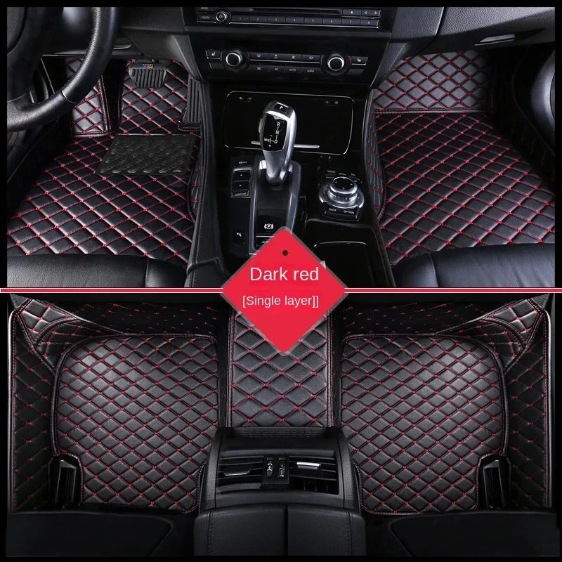 Car Mats For SEAT Cupra Ateca KH7 2016~2022 Auto Floor Rugs Protective Pad Carpets Leather Mat Interior Parts Car Accessories