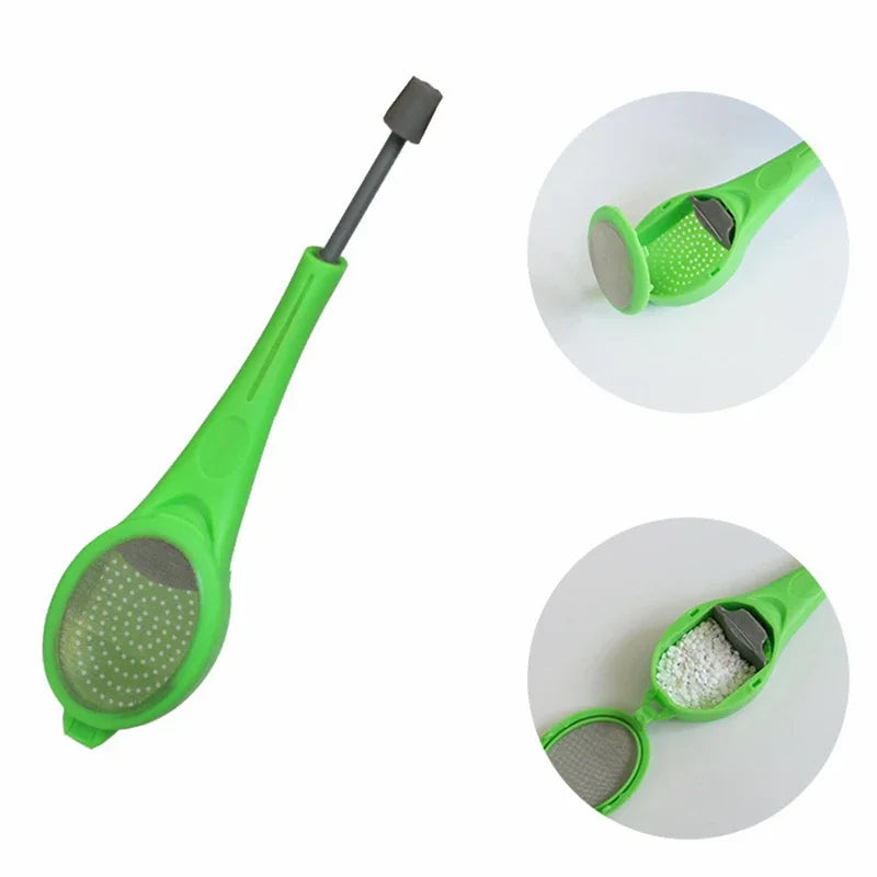Tea Infuser Built-in plunger Healthy Intense Flavor Reusable Tea bag Plastic Tea&Coffee Strainer Measure Swirl Steep Stir&Press