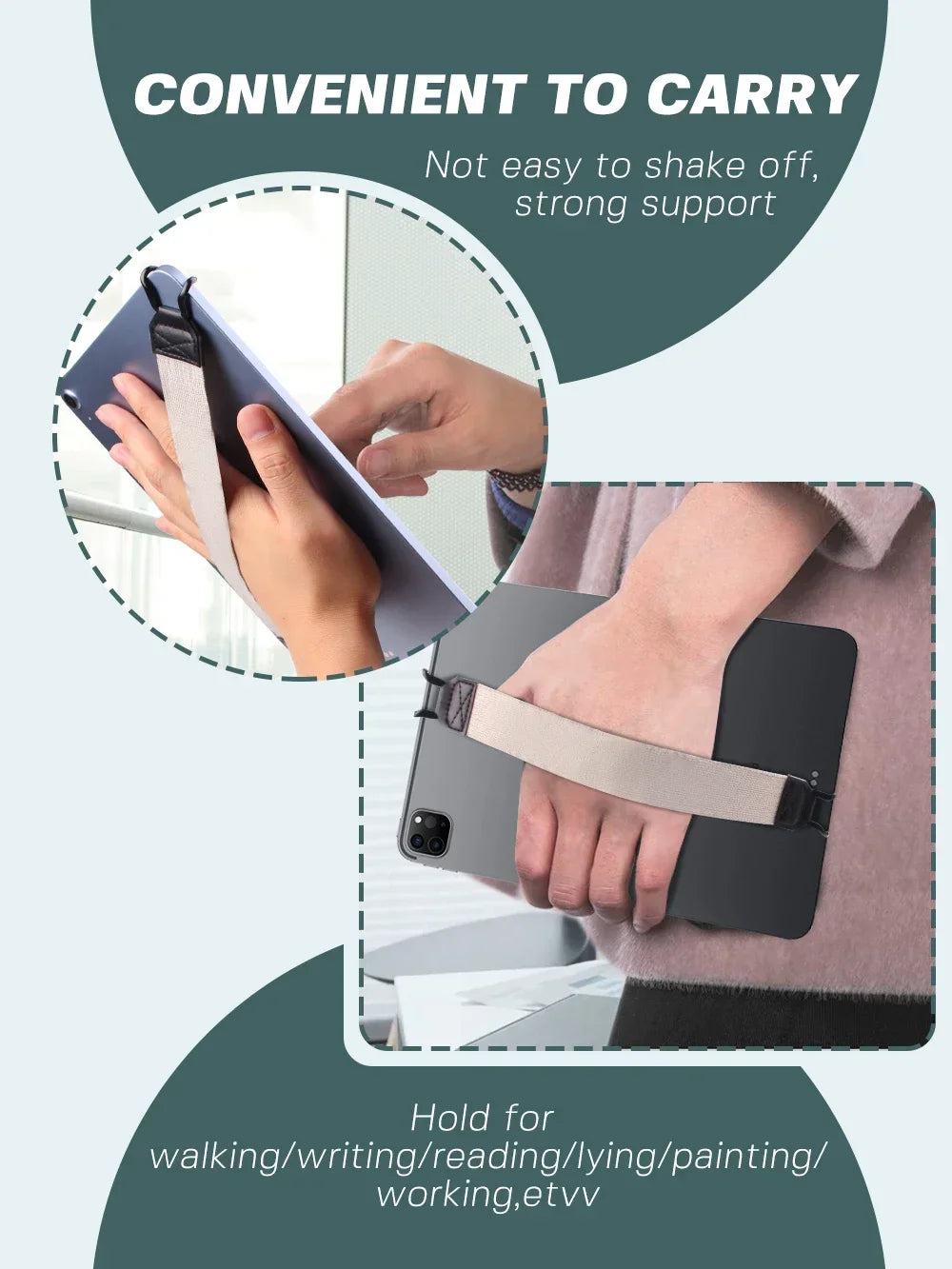 Universal Mobile Phone Tablet Elastic Strap One-Hand Strap Buckle Shatter-Resistant Anti-Fall Operator New Anti-slip Band Strap