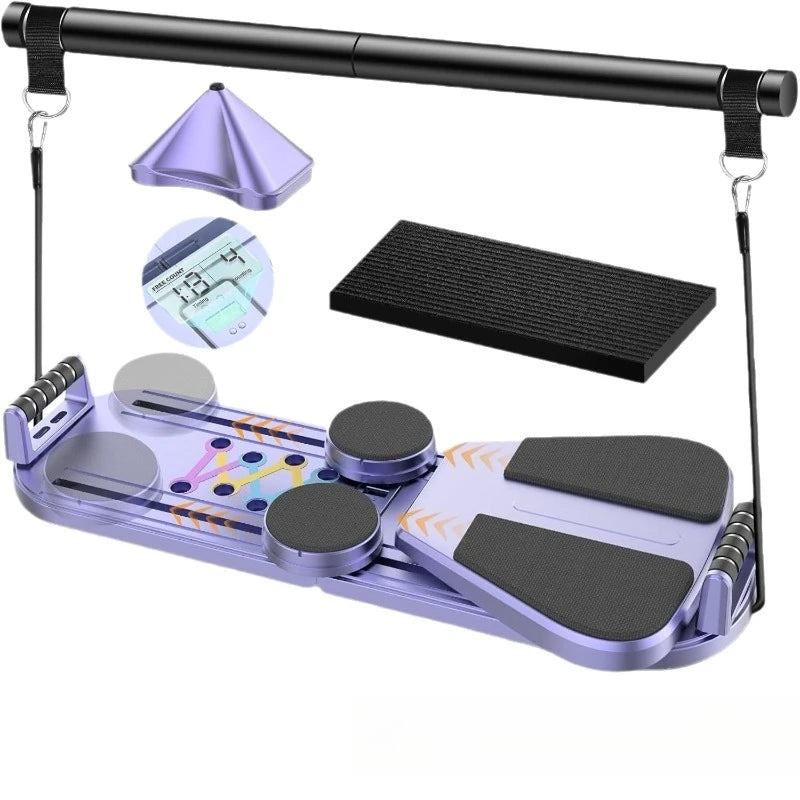 Pilates Board, Resistance Bar Workout, Abdominal Core Training, Home Fitness Equipment