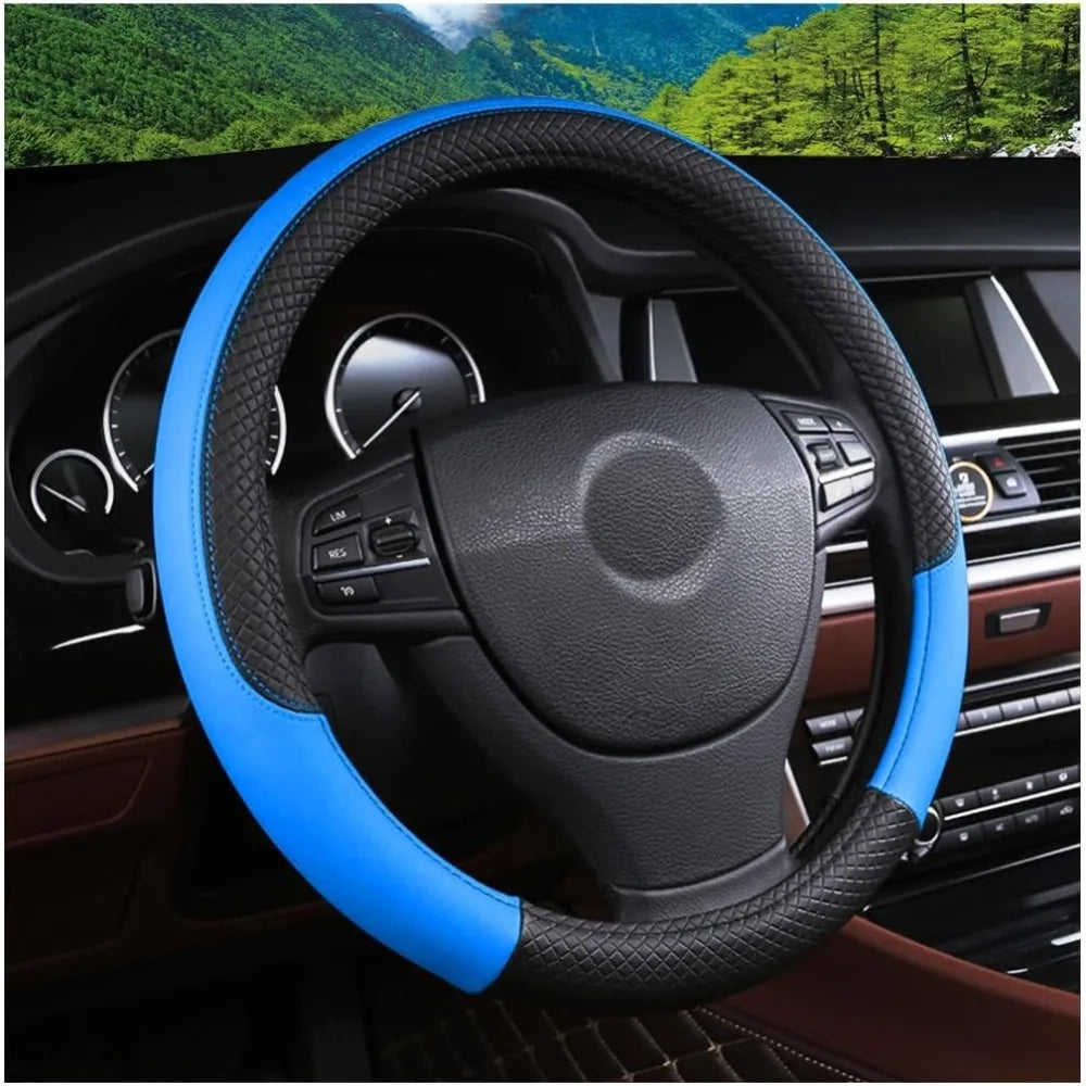 All Season Ultra Thin Steering Wheel Cover Anti Slip Breathable Automotive Interior Accessories - Free Item.