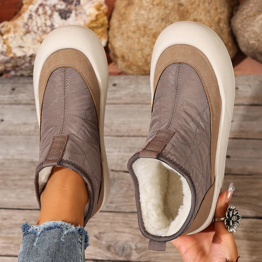Women's cotton shoes for winter 2025 casual fashion versatile warm slip-resistant wear-resistant sole free shipping shoes for