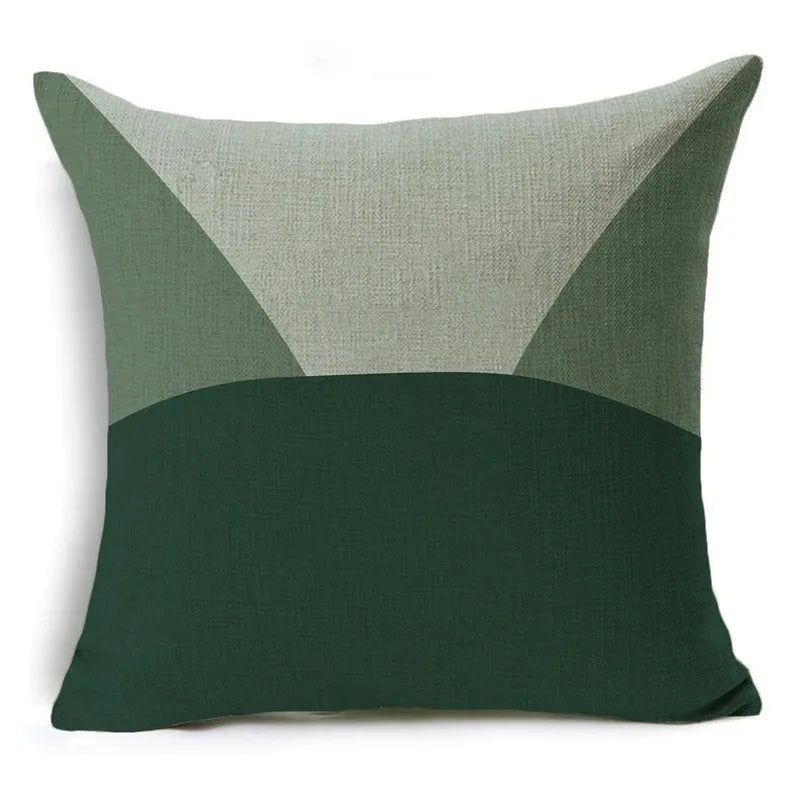 Green Pattern Decorative Cushion Cover Floral Pillow Cover for Car Sofa Decorative Pillow Cover Home Pillow -