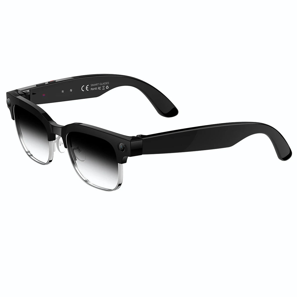 AI Smart Glasses 8 Million Pixels Recording Videos Photo Recognition Answer Translation 290mAh IP66 Waterproof Bluetooth Glasses