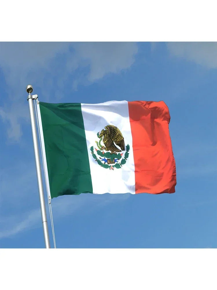 90*150CM Mexico Nation flag Home decoration Outdoor polyester Mexico flag