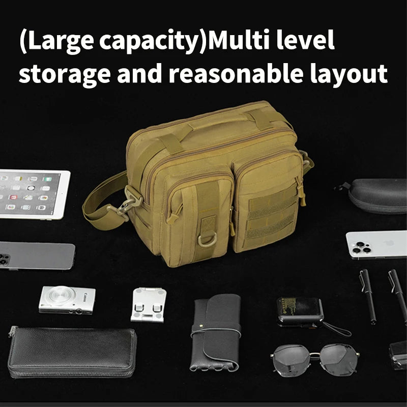 Outdoor Tactical Handbags Shoulder Bag Camping For Man Hiking Travel Climbing Fishing Chest Bag Outdoor Cycling Camping