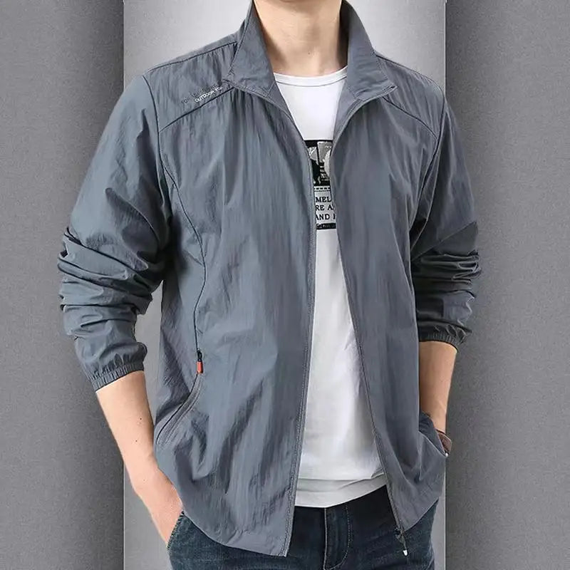 2025 New UPF50+ Thin Ice Silk Sun Protection Jacket for men and women Summer Sports UV protection skin clothing breathable M-5XL