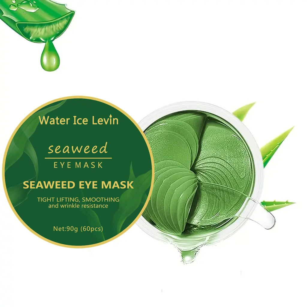 60 Pieces of Seaweed Hyaluronic Acid Darkening Eye Mask, Collagen Eye Patch, Facial Care Product