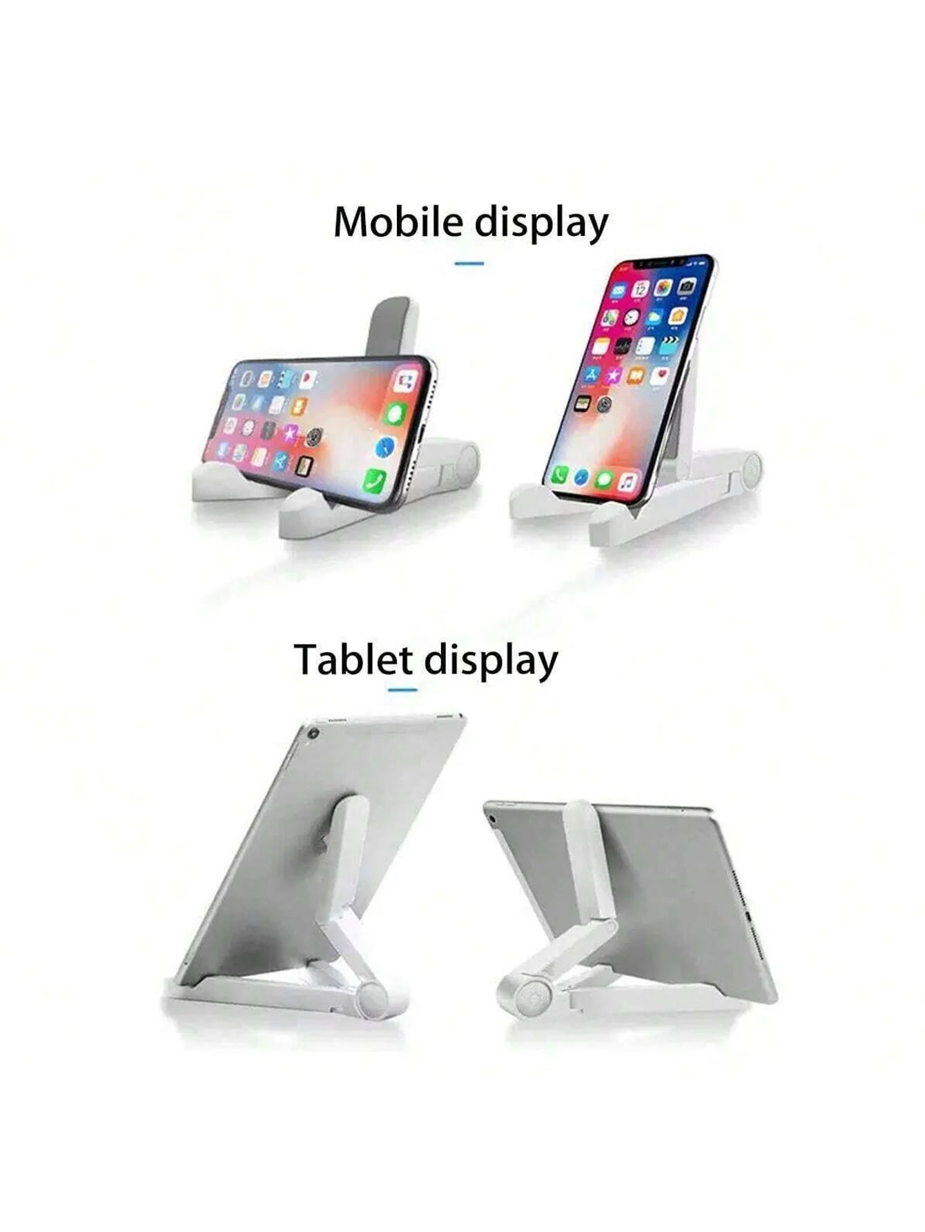 1Pc Mobile Phone Tablet Stand Multifunctional Folding Desktop Lazy Creative Portable Simple Stand
