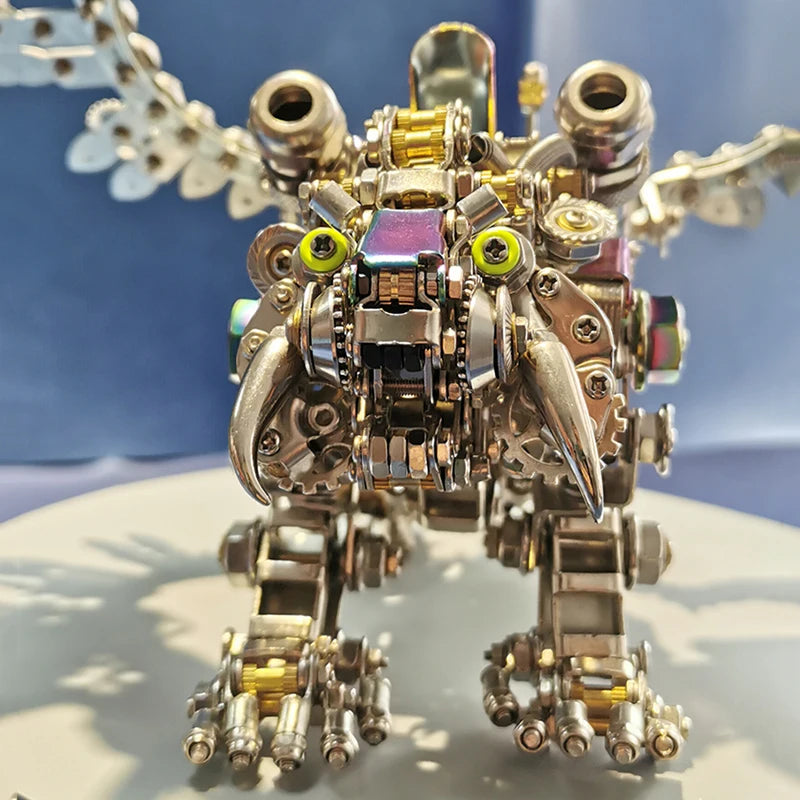 3D Metal Three-Dimensional Mechanical Tiger Model Puzzle DIY Assembly Building Blocks Toys  for Adult Children Gift