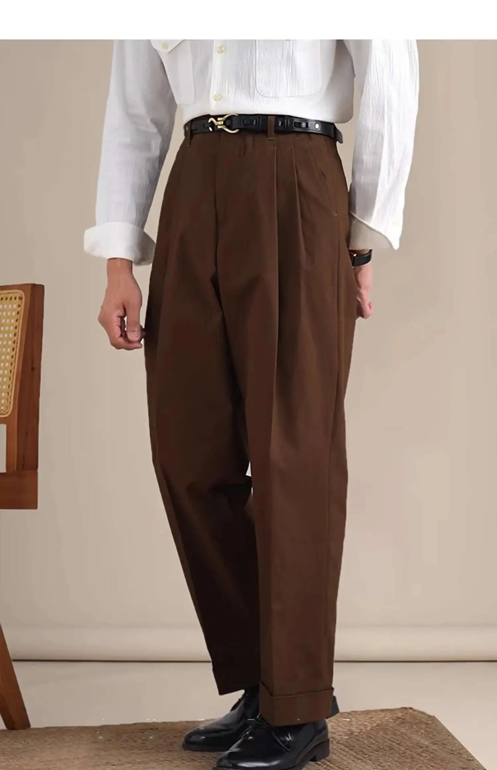 Men Dress Pants Men's Trendy Cotton 2025 Mens Social European Style Business Casual Pants Black White Trousers Formal Pants