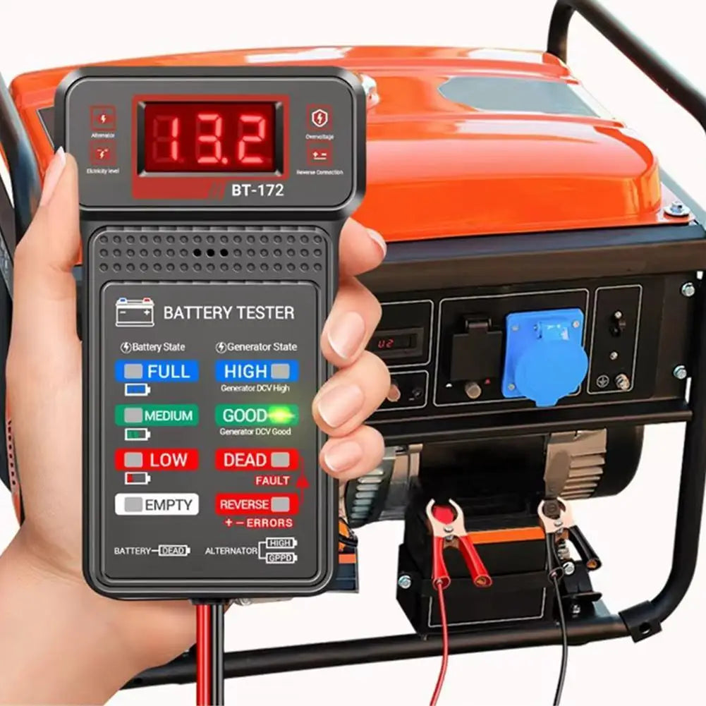 BT-171 Battery Tester LED Digital Auto Battery Analyzer Charging Cranking System Tester 12V Car Battery Checker Voltage Detector