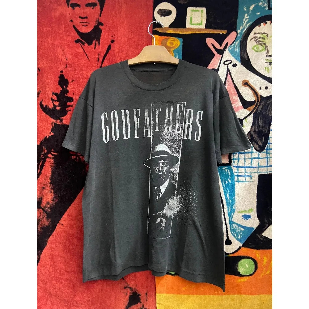 Retro "The Godfather 2" Gangster Movie Summer New Retro Unisex Cotton Casual Fashion T-shirt