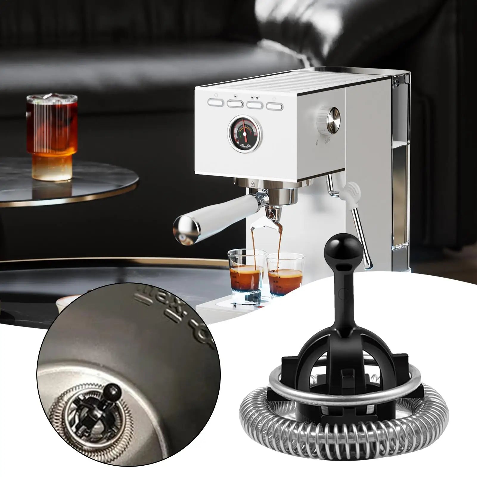 Coffee Machine Frother Whisk Stainless Steel Espresso Machine Frother Multifunctional Coffee Machine Frother Accessories