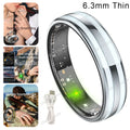 New Smart Ring Female Health Tracking Temperature Heart Rate Blood Oxygen Sleep Monitor Motion-Sensing Game IP68 Waterproof Ring
