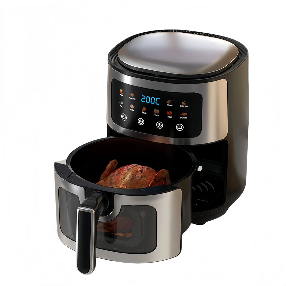 Smart Air Fryer 10L Large Capacity Household Multifunctional Electric Oven French Fry Maker