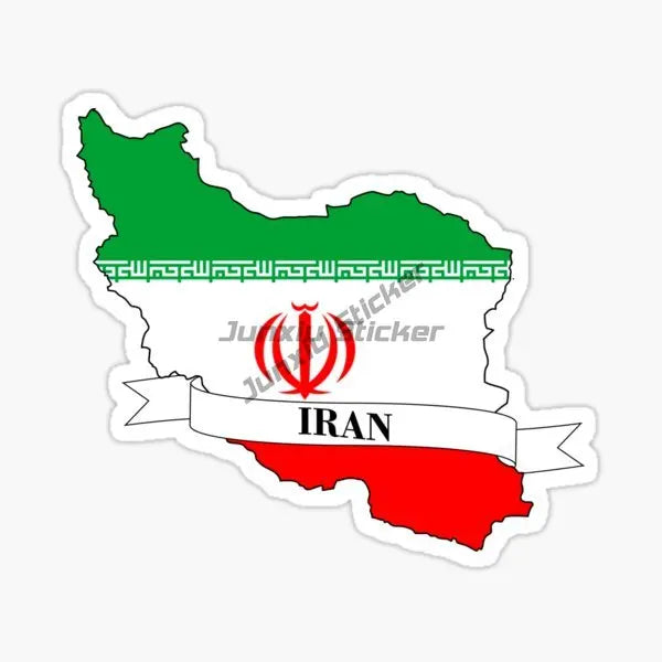 IRAN National Flag Car Sticker for Badge Bicycle Van Laptop Motorcycle Wall Car Window Glass Off-road Decal Customizable