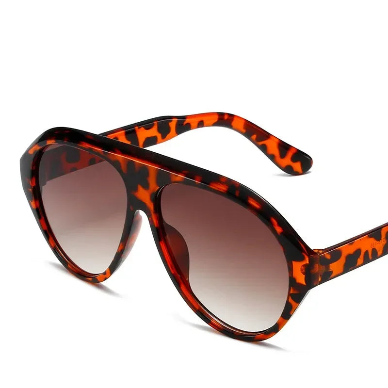 Fashion Pilot Oversized Sunglasses Goggles Women Luxury Brand Designer Sun Glasses Mens Womens Big Frame Trendy Shades UV400