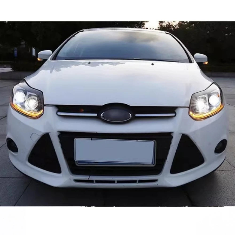 Car Headlight For Ford Focus 2012-2014 LED Light Projetor Head Lamp Front Lamps Daytime Running Light Automotive Accessories