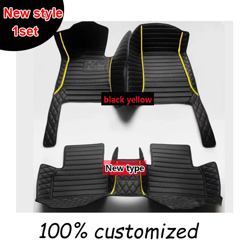 Car Floor Mats For Ford Mondeo MK4 2007 2008 2009 2010 2011 2012 2013 Auto Luxury Leather Men Women Car Mats Full Coverage