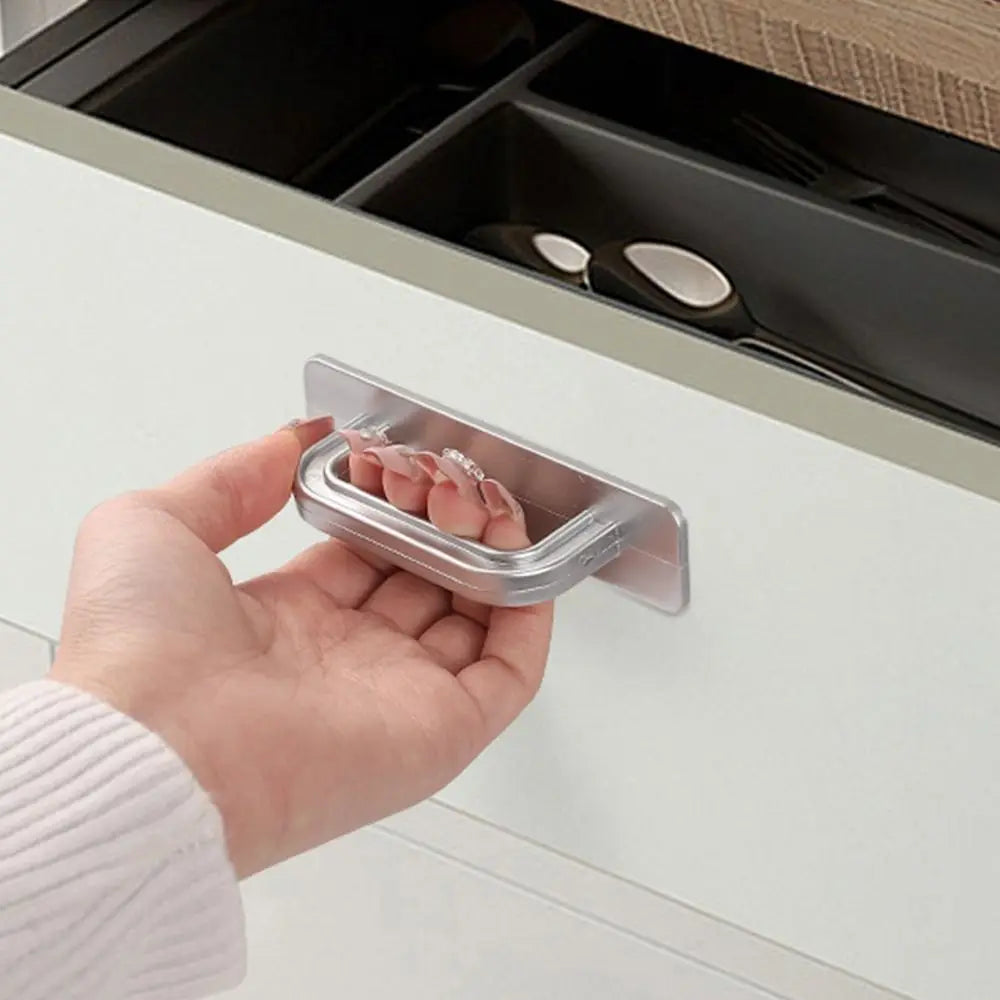 Cabinet Handles  Kitchen Door Handles Cupboard Pulls Drawer Knobs Self-adhesive No punching Furniture  Door Pulls