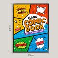 Collage-Style Hand-Drawn Comic Drawing Book, Blank Comic Doodle Drawing Book, Adult Stress-Relief Drawing Practice Book, Use Imagination to Complete Drawings and Turn Them into Complete Stories, 32 Blank Pages for Collage, Su