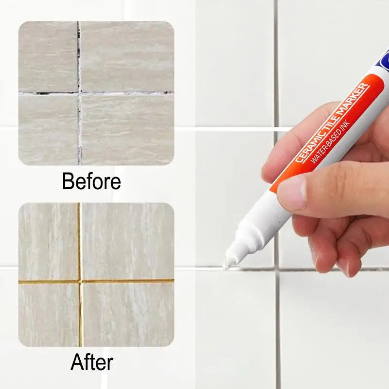 2pcs/Set 12colors Waterproof Tile Marker Grout Pen Wall Seam Pen For Tiles Floor Bathroom Decontamination Seam Repair Tools