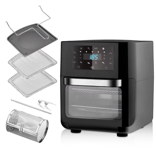 1700W Air Fryer 12L Multifunctional Cooking Appliance With 360 Degree Hot Air Circulation Oil Free Healthy Frying Easy Clean