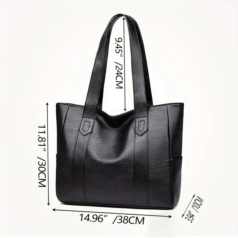 Vintage large capacity canvas women's handbag shoulder bag commuting work leisure handbag travel shopping bag