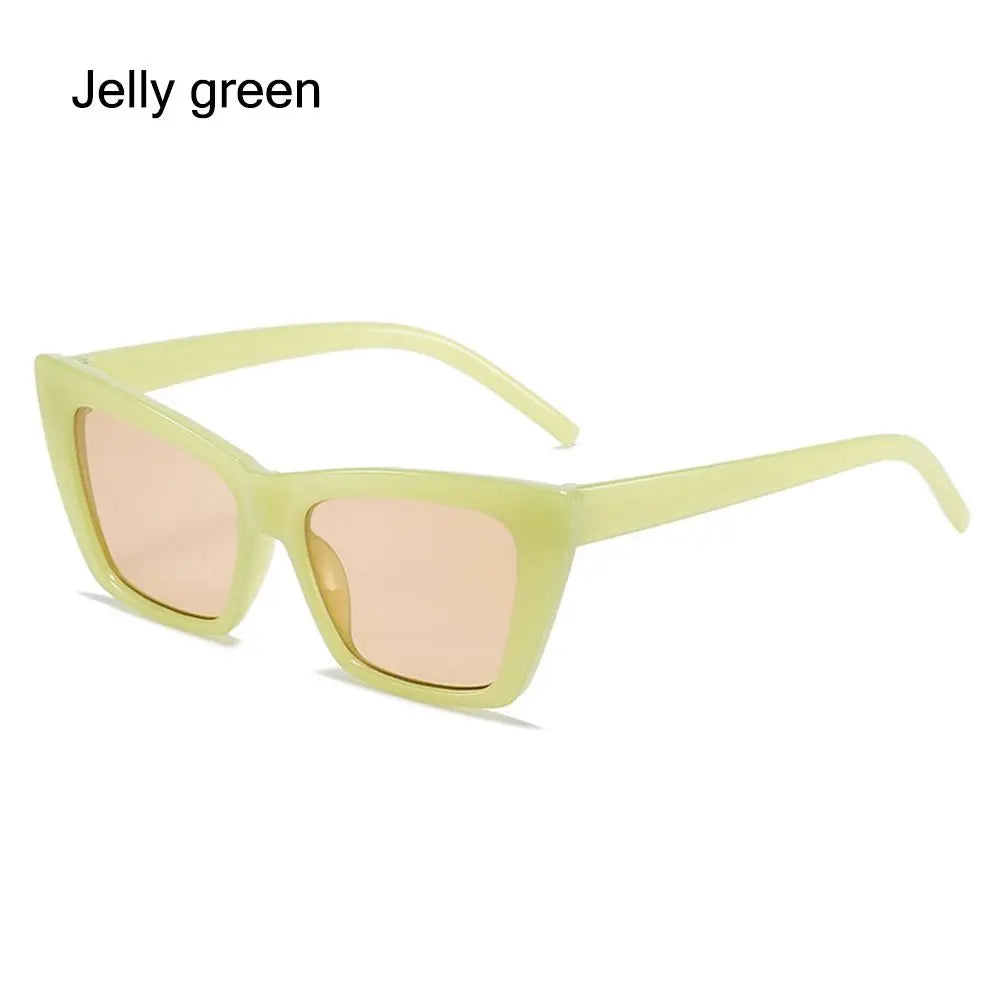 Trendy Cat Eye Sunglasses for Women/Men Retro Square Sun Glasses UV400 Protection Eyewear Summer Shades Fashion Accessories