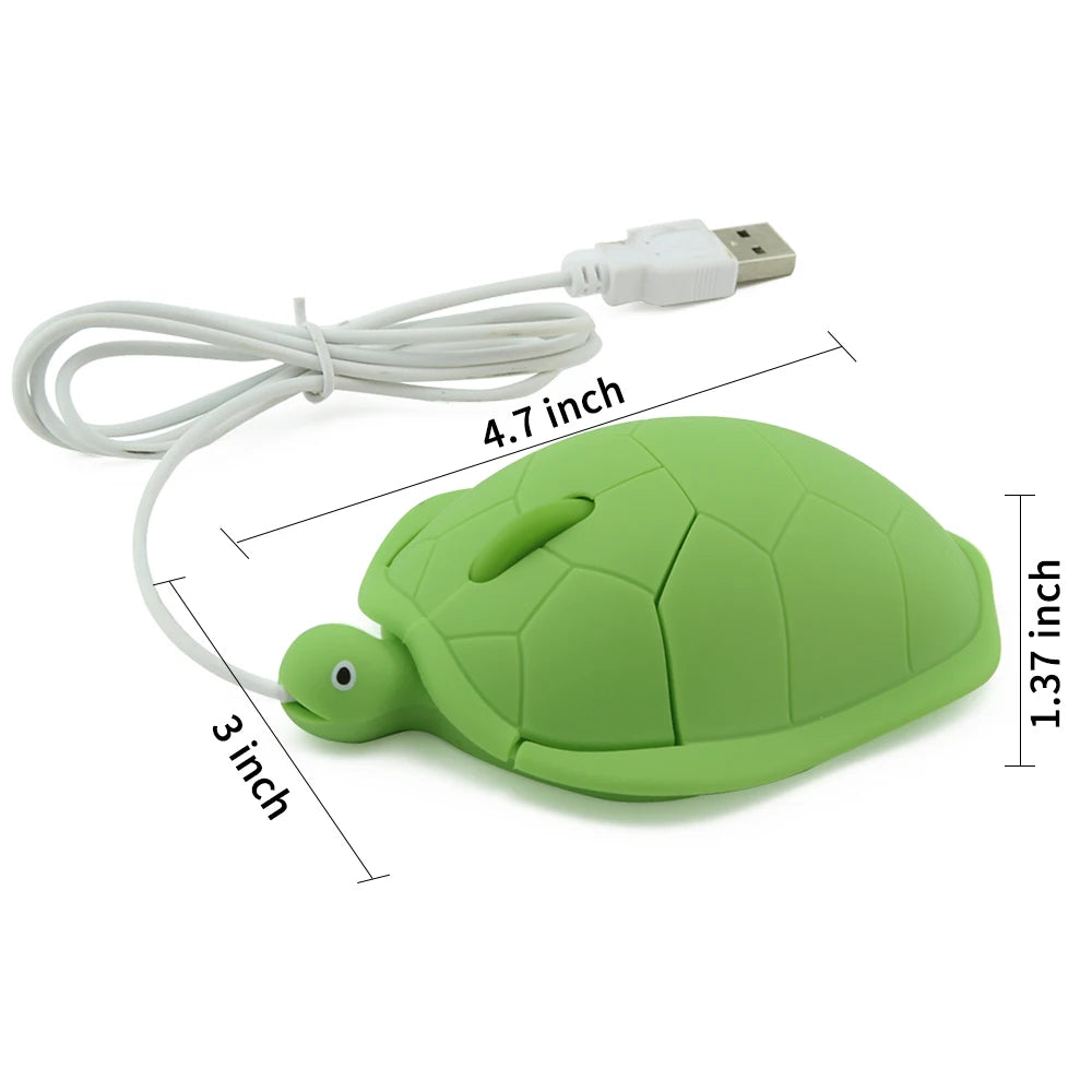 Wireless 2.4G Turtle Appearance Anti Slip Design Plug And Play Light Weight Portable Cute Creative Mause Office Use Gift For Kid