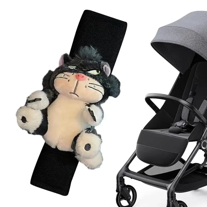 Car Seat Belt Cover Cute Plush Cartoon Cat Auto Shoulder Cushion soft  Multi Purpose Neck Support Shoulder Pads For Kids Adults