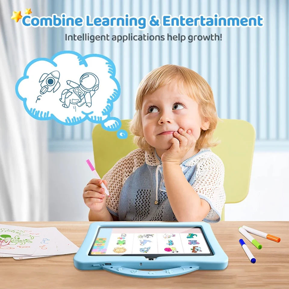 Tablet For Kids Android Murah Kids Educational Toys 3 Years Old Tablet Kids Study LCD Tablet Slot Eye Protection Learning Tablet