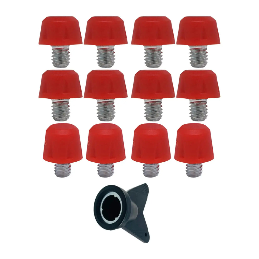 12Pcs Football Boot Spikes Rugby Shoes Studs Portable Screw in with Wrench for Adidas Football shoe Replacement Athletic Sneaker - Free Item