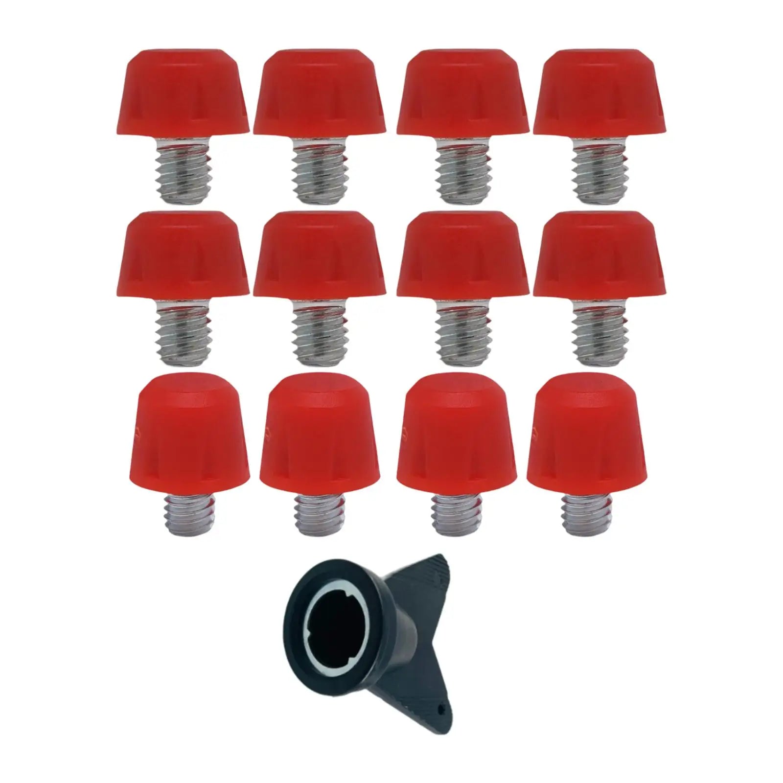 12Pcs Football Boot Spikes Rugby Shoes Studs Portable Screw in with Wrench for Adidas Football shoe Replacement Athletic Sneaker - Free Item