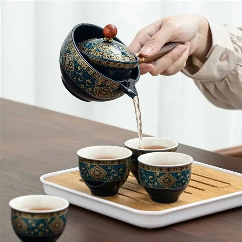 A19F-Tea Maker Set In Portable Design For Puer& Kung Fu Tea Brewing With Integrated Infuser
