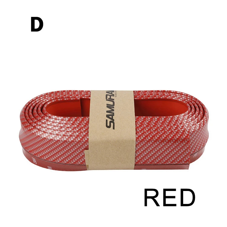 2.5M Car Bumper Lip Stickers Car Front Bumper Lip Rubber Car Bumper Guards Lip Mouldings Splitter Chin Body Auto Bumper Exterior