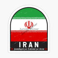 IRAN National Flag Car Sticker for Badge Bicycle Van Laptop Motorcycle Wall Car Window Glass Off-road Decal Customizable