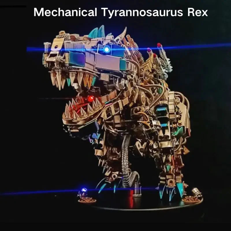 Steampunk mechanical Tyrannosaurus hell level 3d three-dimensional metal puzzle model difficult toy gift for boyfriend