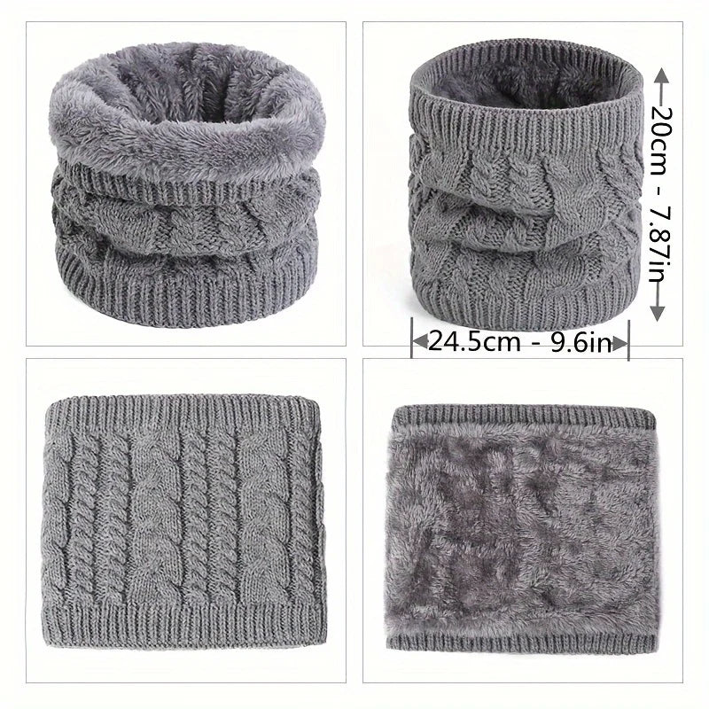 Fashion Polyester Fiber Neck Warm Scarf Suitable for Comfortable Winter Accessories for Men and Women in Cold Weather