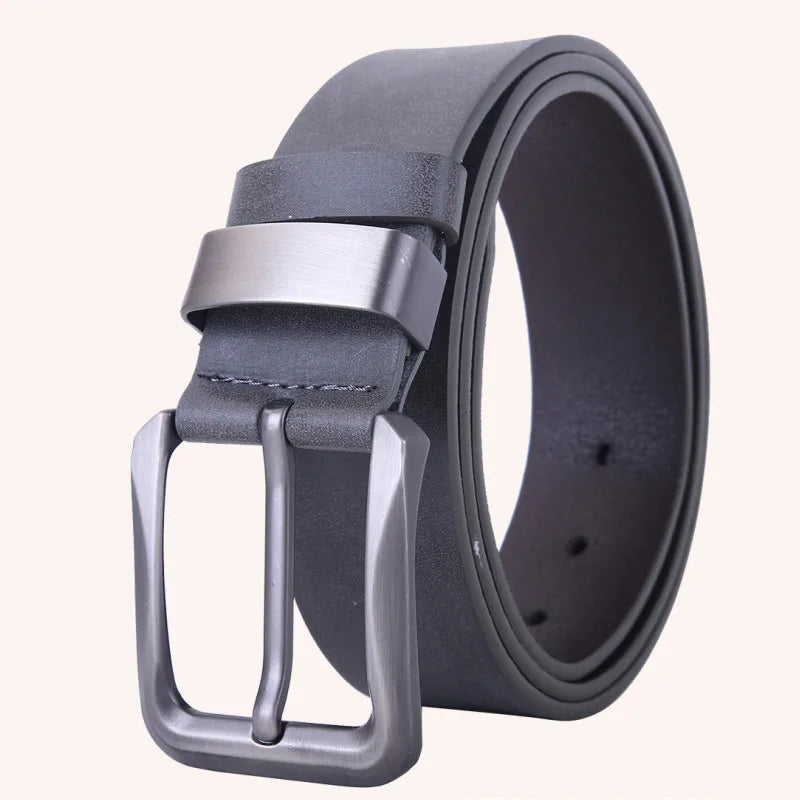 Accessories For Men Gents Leather Belt Trouser Waistband Stylish Casual Belts Men With Gray Bule Brown Color