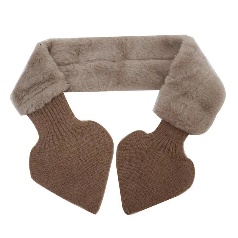 Female Scarves Winter Women Cross Straps Shawl Soft Neck Scarf Girls Autumn Winter Knitted  All-Match Sweet Versatile Scarf
