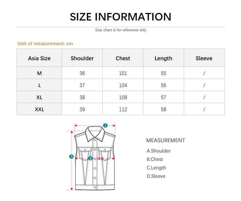 Denim Vest Men's Jacket Spring Autumn Jeans Jacket V-neck Design Korean Vest Loose Casual Fashion All-match Style Male Clothing