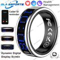Health Smart Ring Heart Rate Sleep Monitoring Touch Display Screen Pedometer Multiple Exercise Modes Multi-Function Fashion Ring