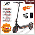 iScooter Electric Scooter W7 8.5Inch 36V 10.5Ah 650W Motor 25-35km Range 4-Speed Modes 35km/h double shock absorbers E Scooters