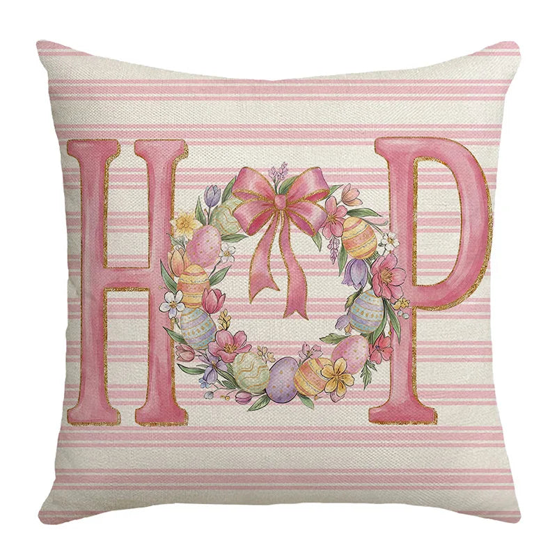 VIKAMA Easter Pillowcases with Spring and Bunny Designs Sofa bed cushion cover sleeping pillowcase home bedroom decoration - Free Items Weekend.