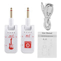 Wireless System for Guitar, 2.4G Rechargeable Transmitter and Receiver, Real Time Plug Play Transmission for Electric Bass