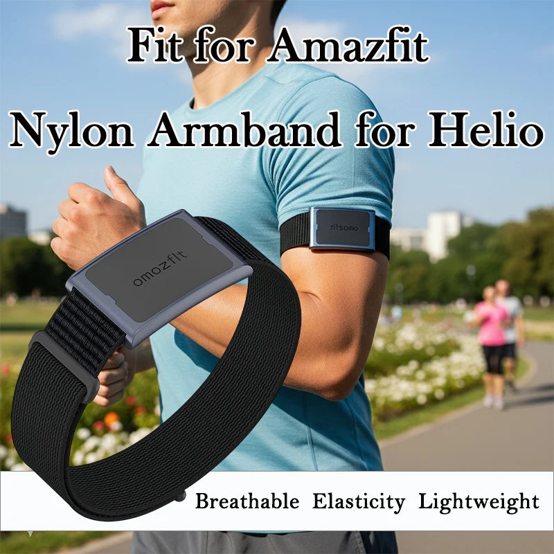 Biceps Strap for Amazfit Helio Breathable Lightweight Strap Suitable for Amazfit Helio Fitness Tracker ArmBand - Free Item Weekend (50% off).